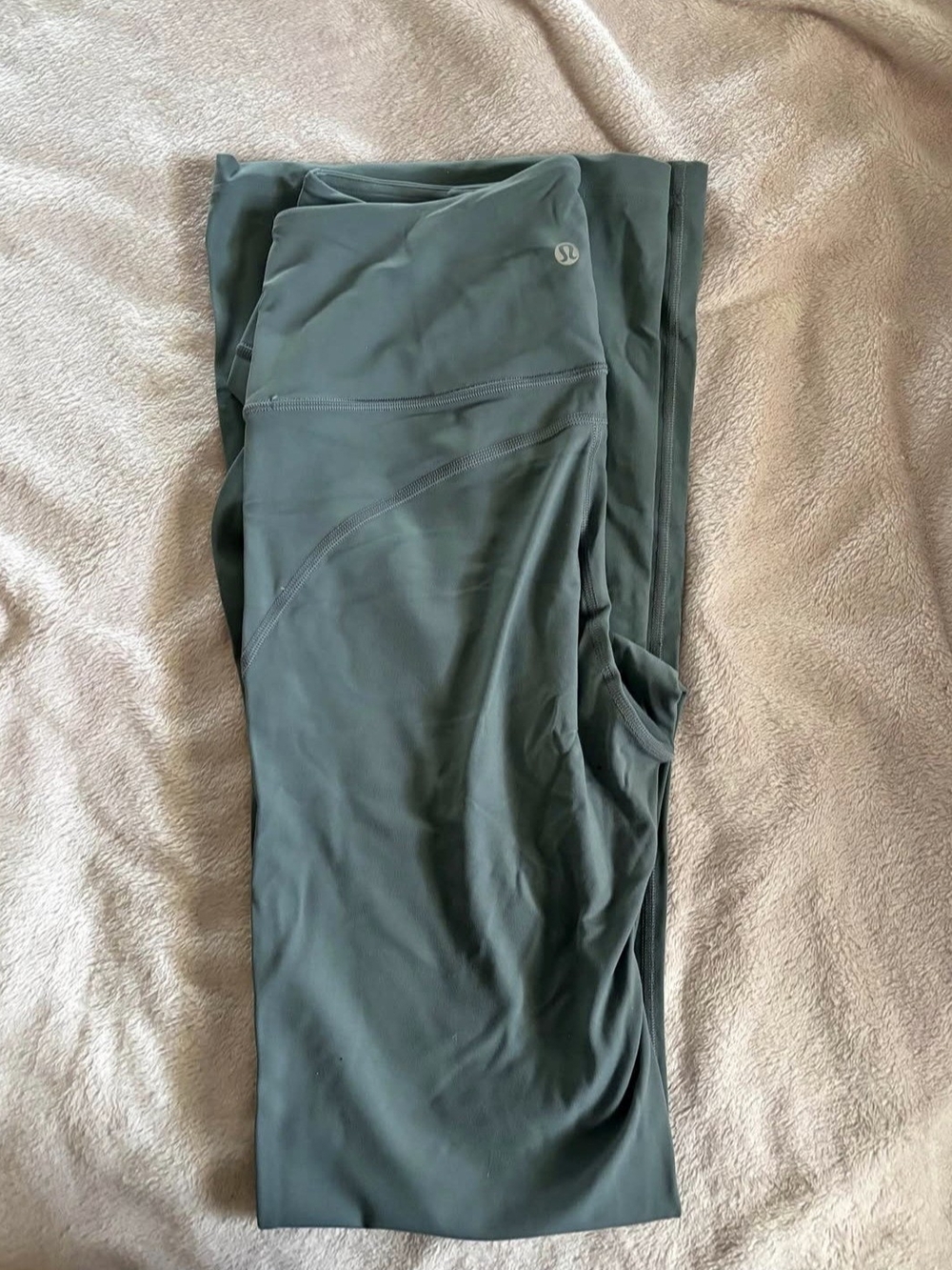 lululemon athletica Teal/ Green Flare Leggings